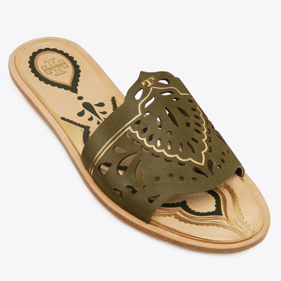 Tory Burch Shoes - NEW Tory Burch Annika Flat Slide Sandals